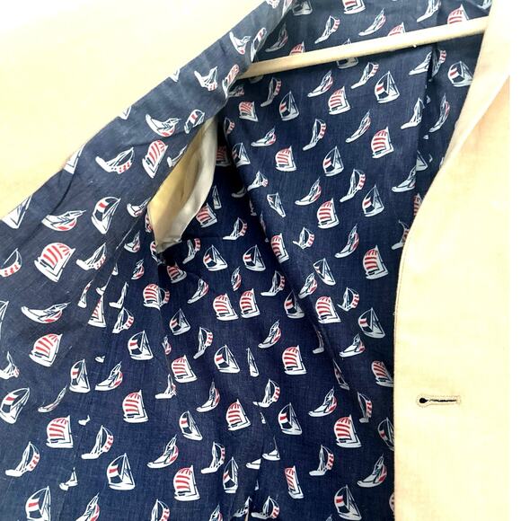 Lauren Ralph Lauren sports Jacket Nautical Linen Blend Blazer matching pants - Picture 6 of 15